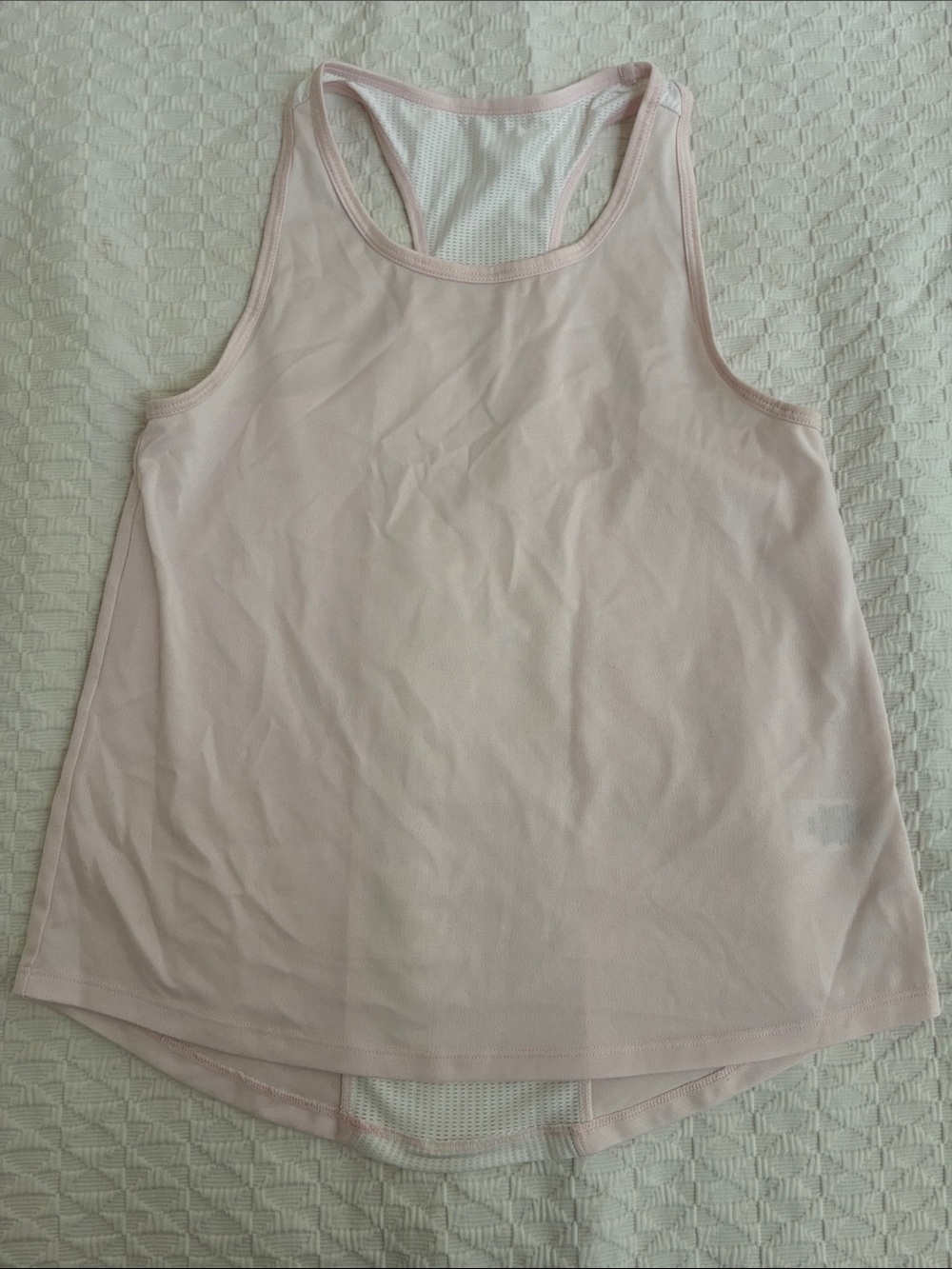 Zella Light Pink Girls' Mesh-Back Racerback Tank